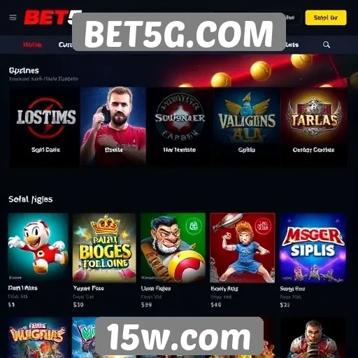 Versatilidade de jogos disponíveis no BET5G.COM